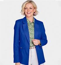 Linen Mix Tailored Jacket - LR123